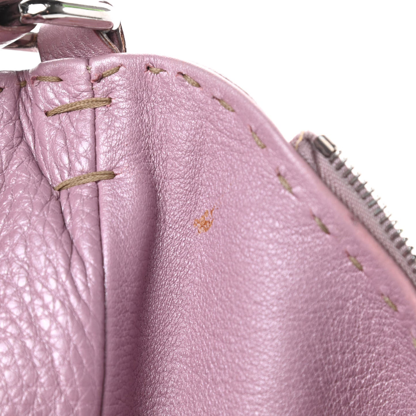 Metallic Calfskin Romano Selleria Hobo Light Purple