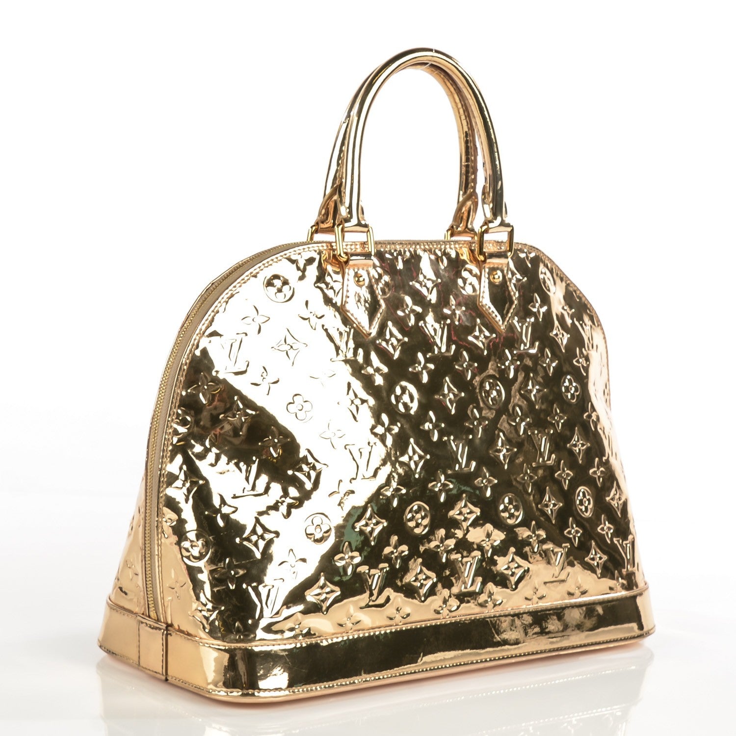 Louis Vuitton Monogram Miroir Alma MM Gold 5 of 11
