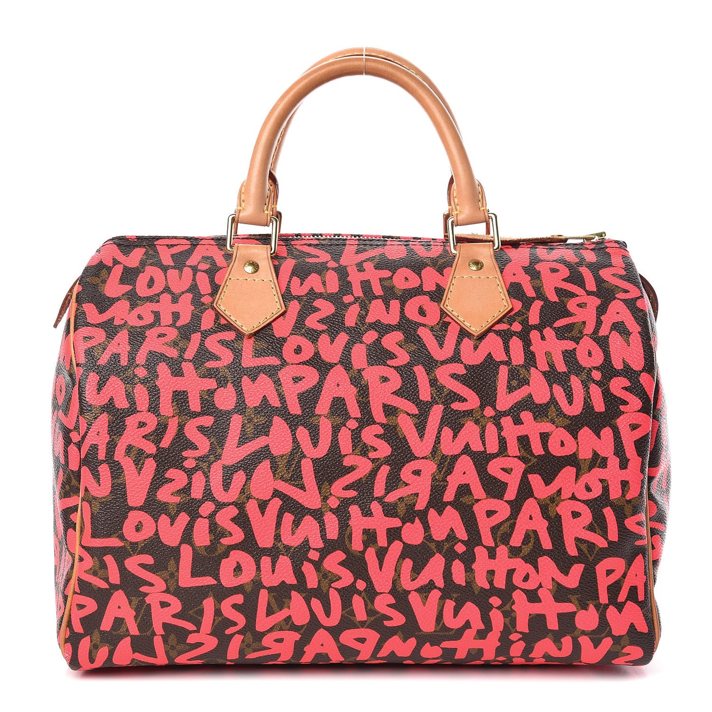 Monogram Graffiti Speedy 30 Fuchsia
