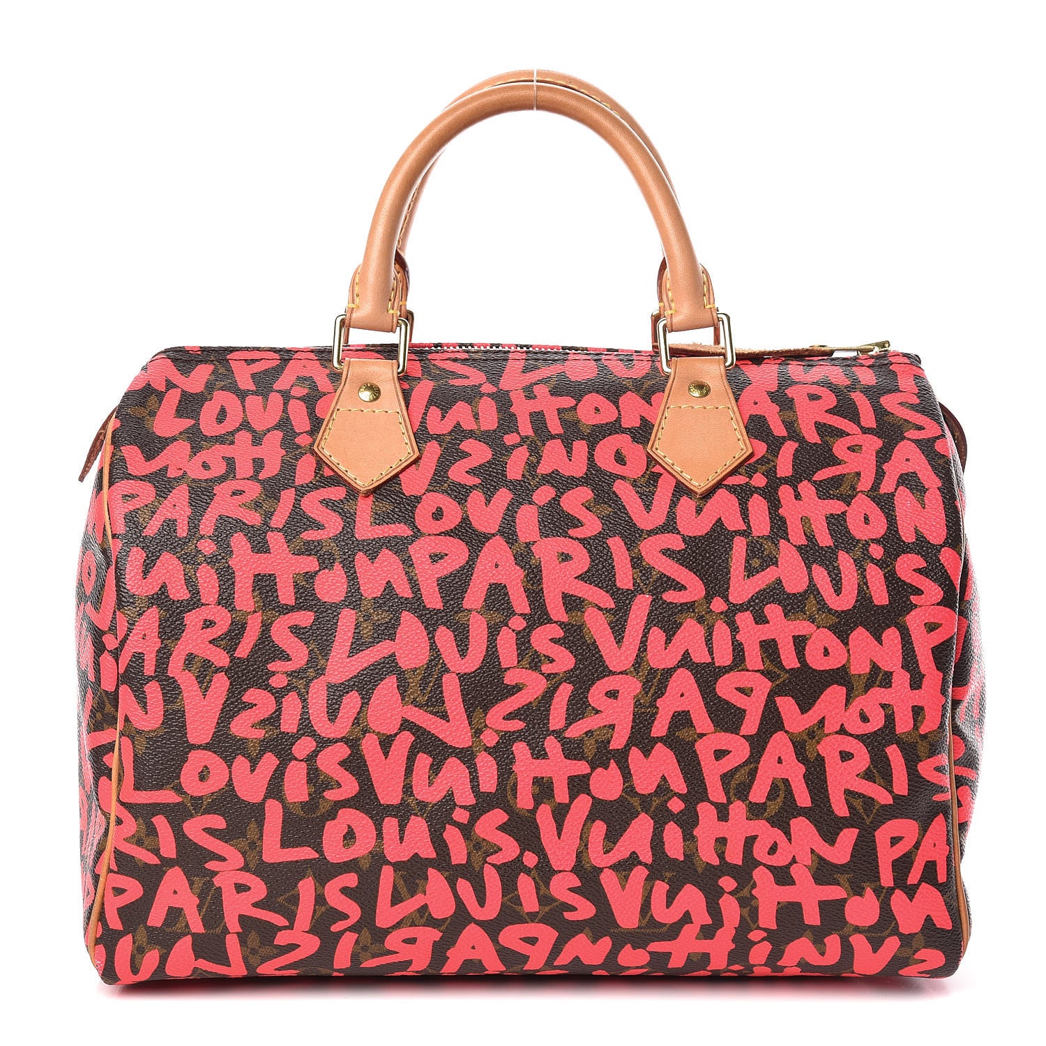 Louis Vuitton Monogram Graffiti Speedy 30 Fuchsia 1 of 13