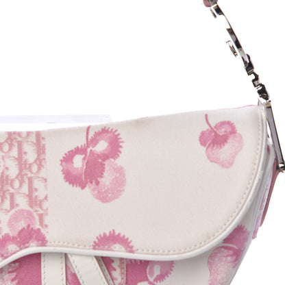 Christian Dior Monogram Floral Saddle Bag Pink 11 of 18