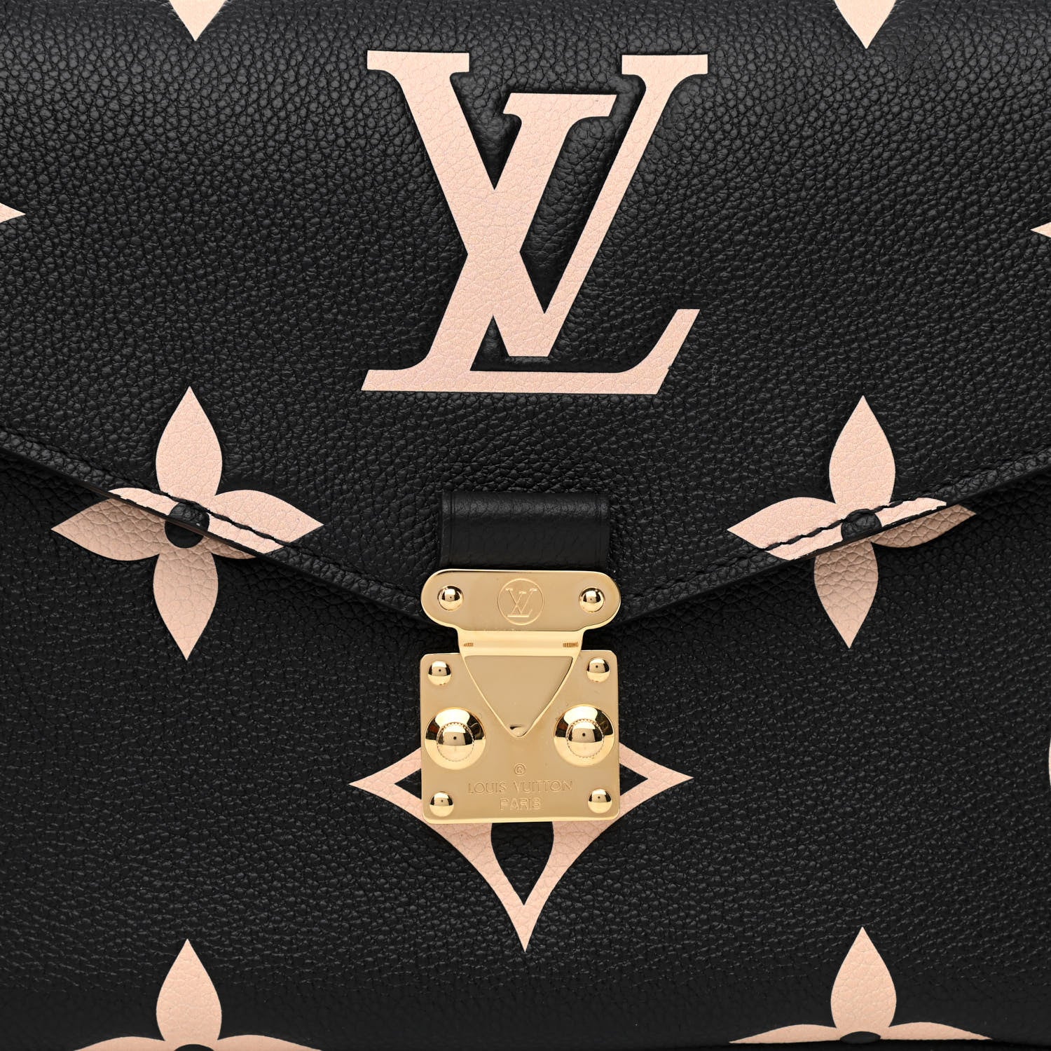 Louis Vuitton Empreinte Monogram Giant Pochette Metis Black Beige 8 of 10