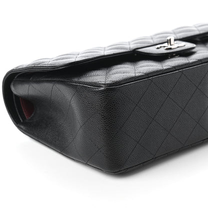 Chanel Caviar Quilted Jumbo Double Flap Black 6 of 10