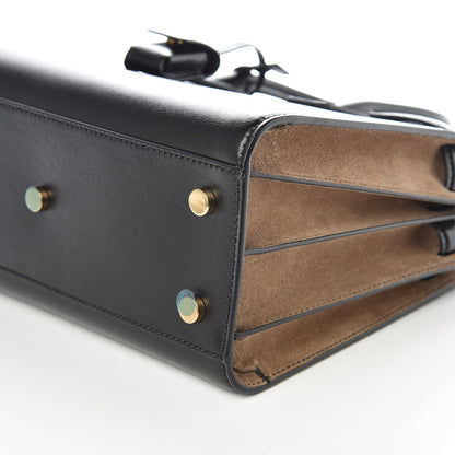 Saint Laurent Calfskin Suede Baby Sac De Jour Black Beige 6 of 9