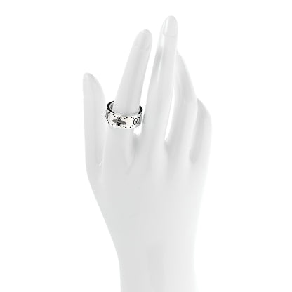 Gucci Sterling Silver GG Bee Band Ring 56 7.75 2 of 6