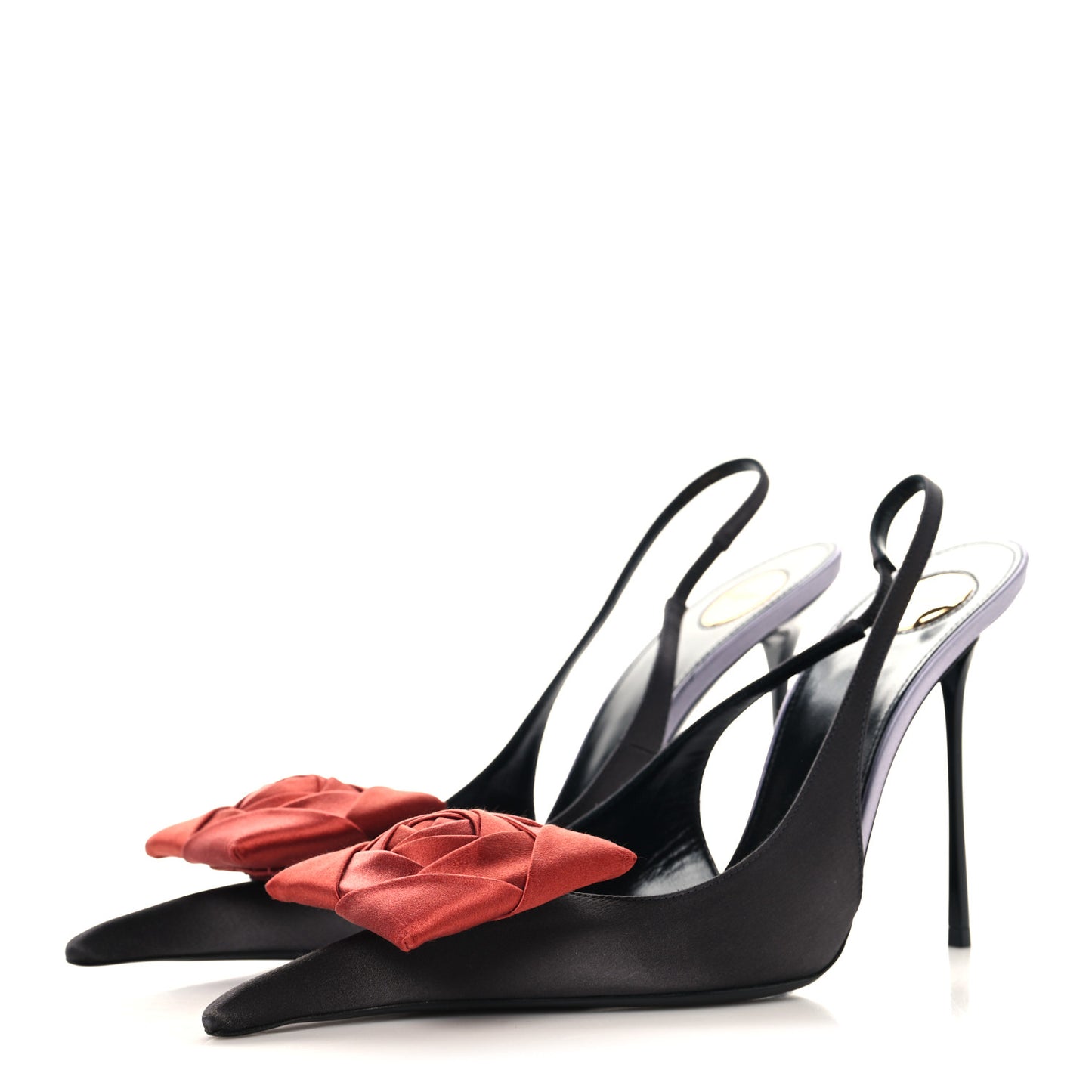 Satin Crepe AMALIA 110 Pumps 38.5 Dark Lilas