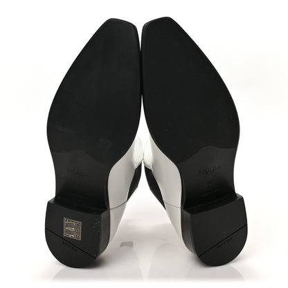 Prada Spazzolato Chelsea 30mm Ankle Boots 36 White 5 of 6