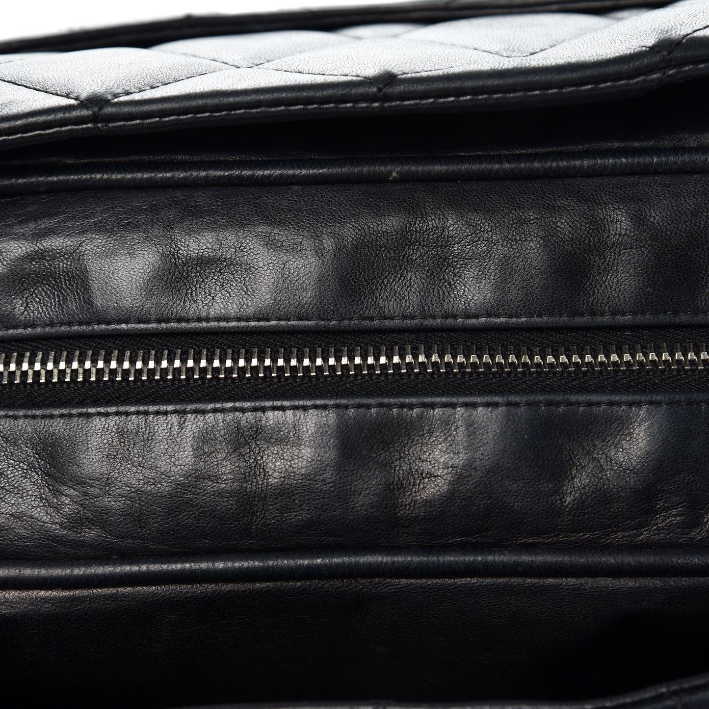 Lambskin Quilted Shoulder Bag Black