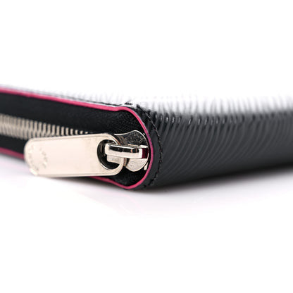 Louis Vuitton Epi Zippy Wallet Black Hot Pink 7 of 13