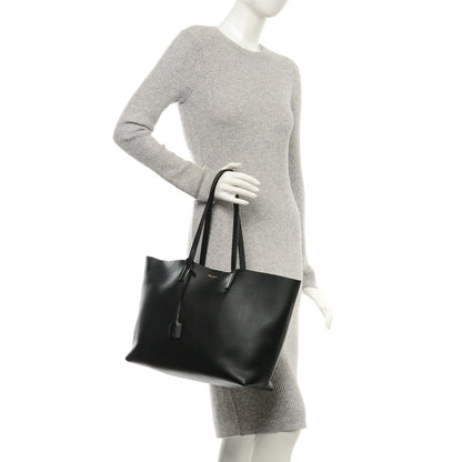 Saint Laurent Calfskin Large Shopping Tote Black 2 of 9