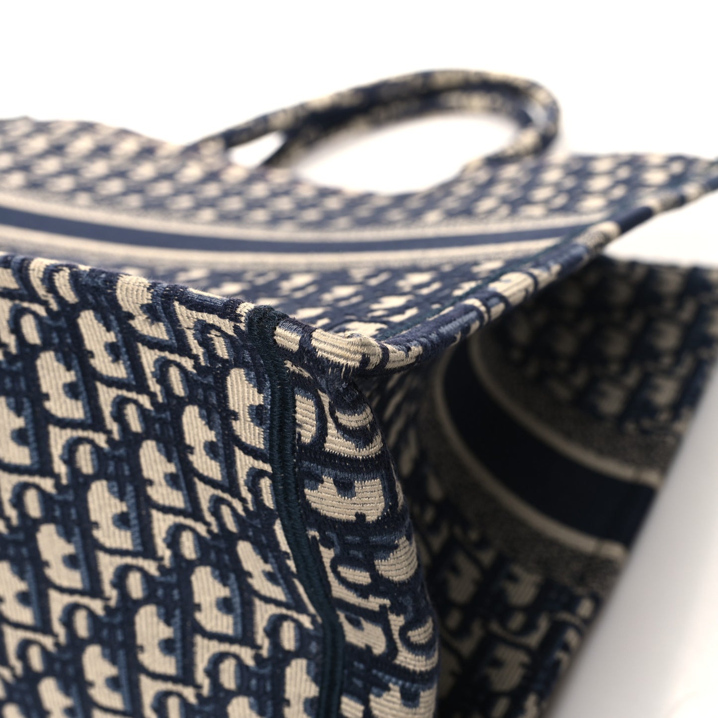 Oblique Large Book Tote Blue Multicolor