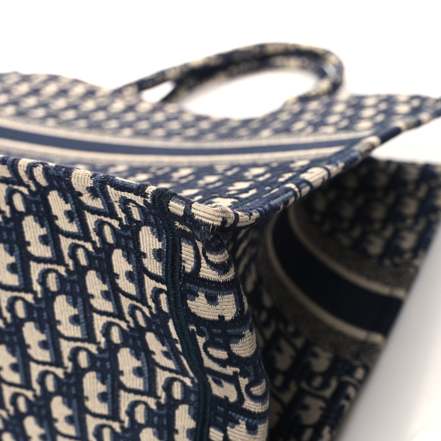 Christian Dior Oblique Large Book Tote Blue Multicolor 12 of 14
