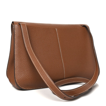 Hermes Taurillon Clemence Halzan 31 Gold 3 of 9