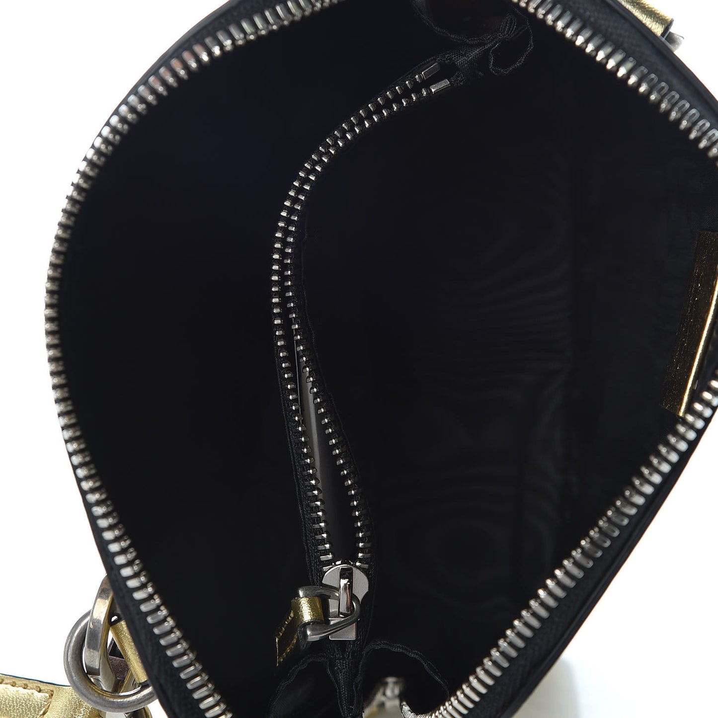 X SEGA Calfskin GUCCY Stars Mini Dome Shoulder Bag Gold
