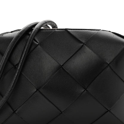 Bottega Veneta Lambskin Maxi Intrecciato Small Cassette Camera Bag Black 6 of 8