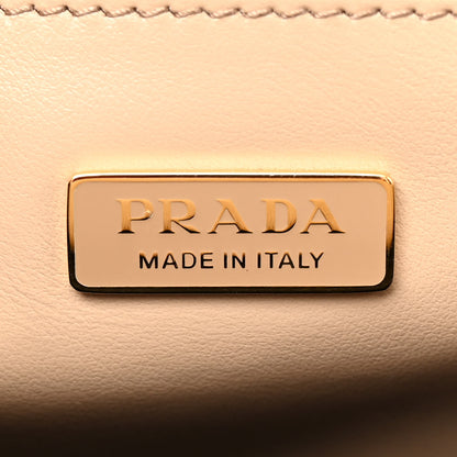 Prada Saffiano Cuir Triangle Embleme Flap Shoulder Bag Sabbia 6 of 11