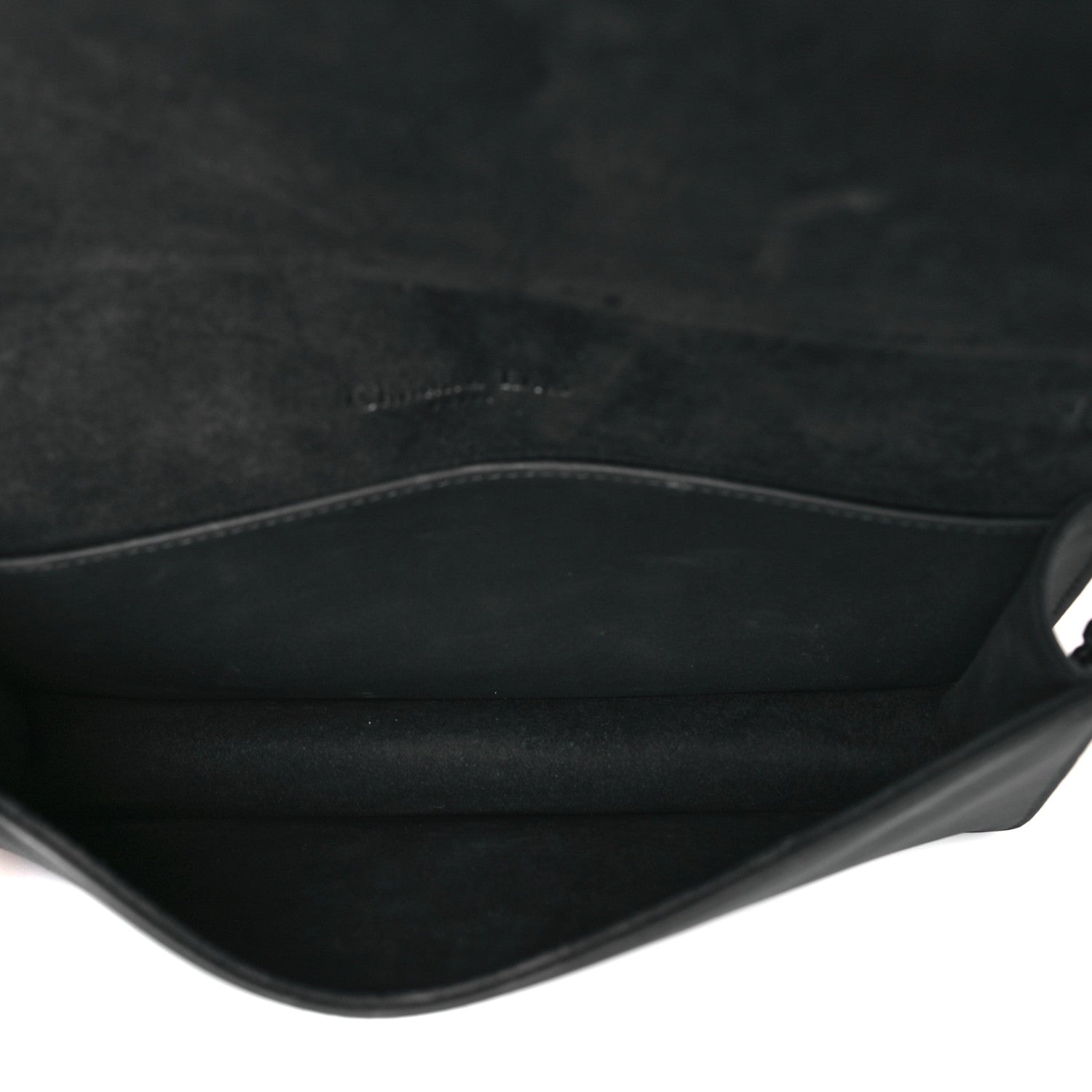 Christian Dior Ultra Matte Calfskin Cannage Lady Dior Clutch Black 5 of 9