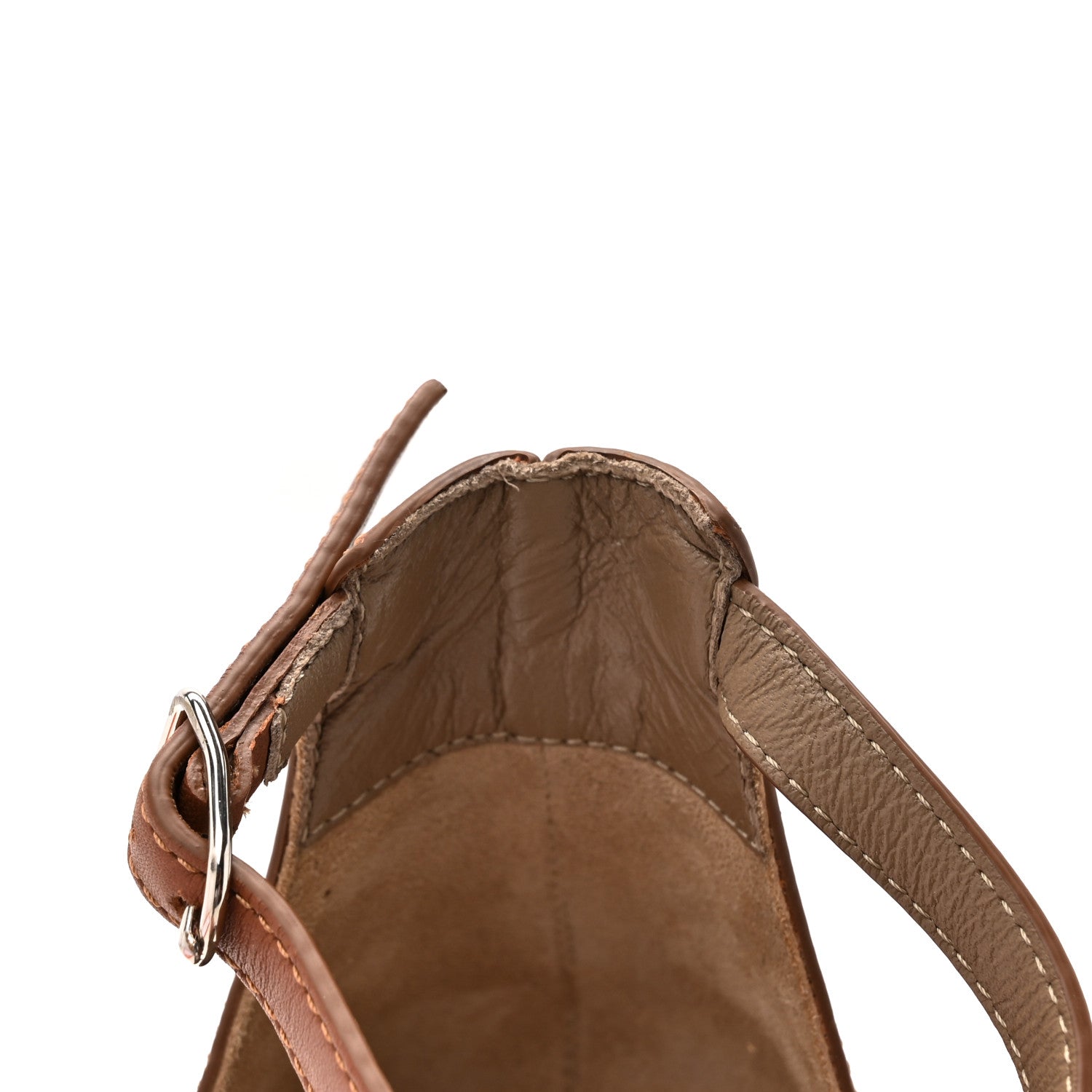 Hermes Calfskin Legend Wedge Sandals 36 9 of 10