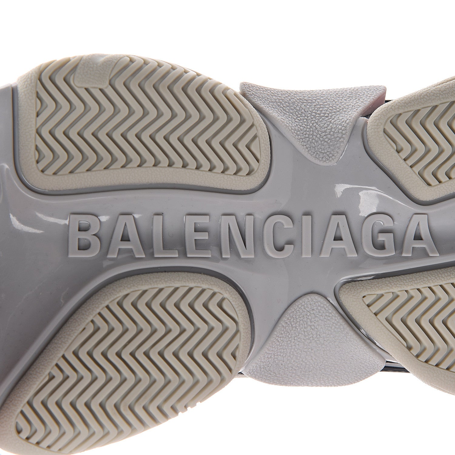 Balenciaga Fabric Mesh Womens Triple S Sneakers 38 Red Grey White 8 of 10