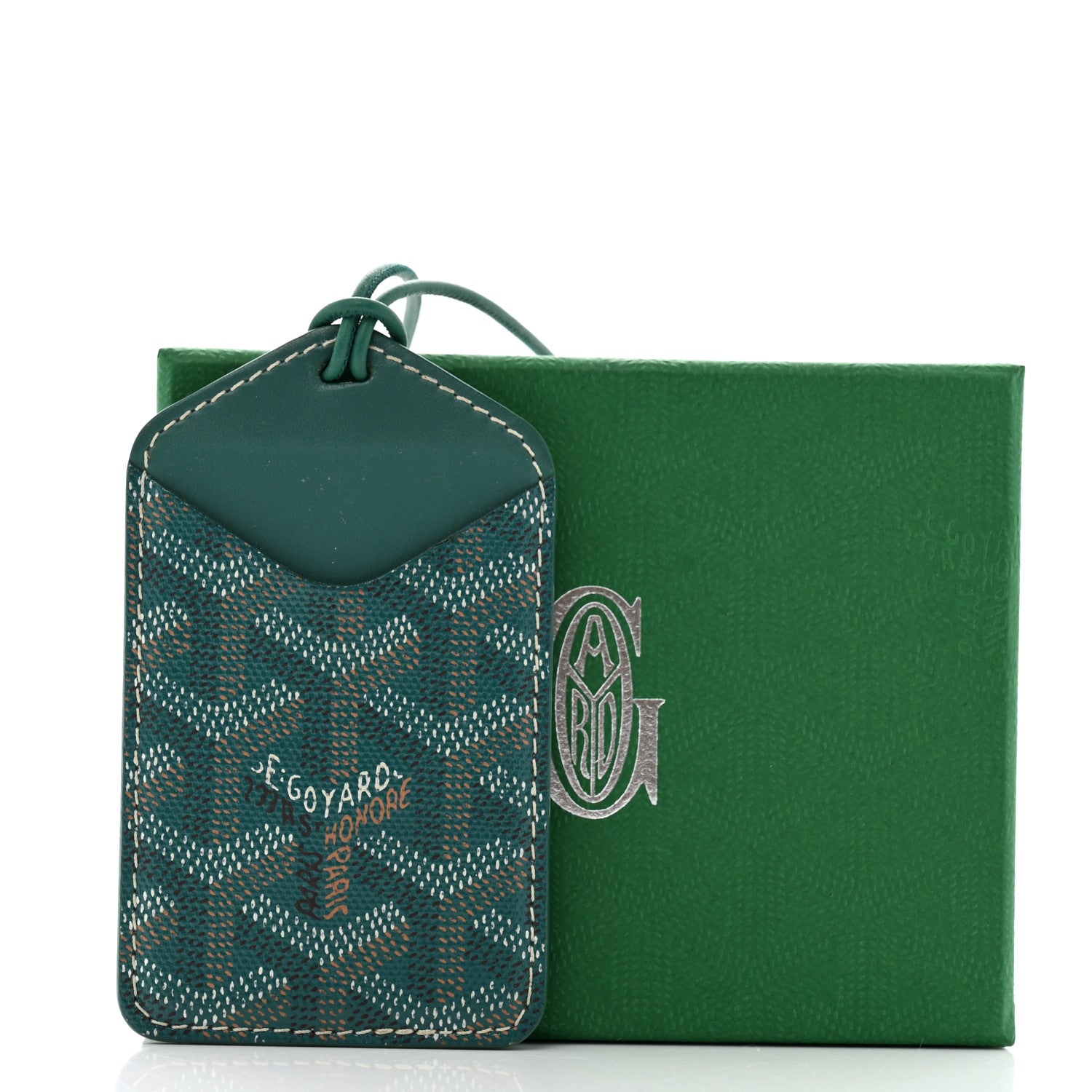Goyard Goyardine Luggage Tag Green 1635018 – FASHIONPHILE