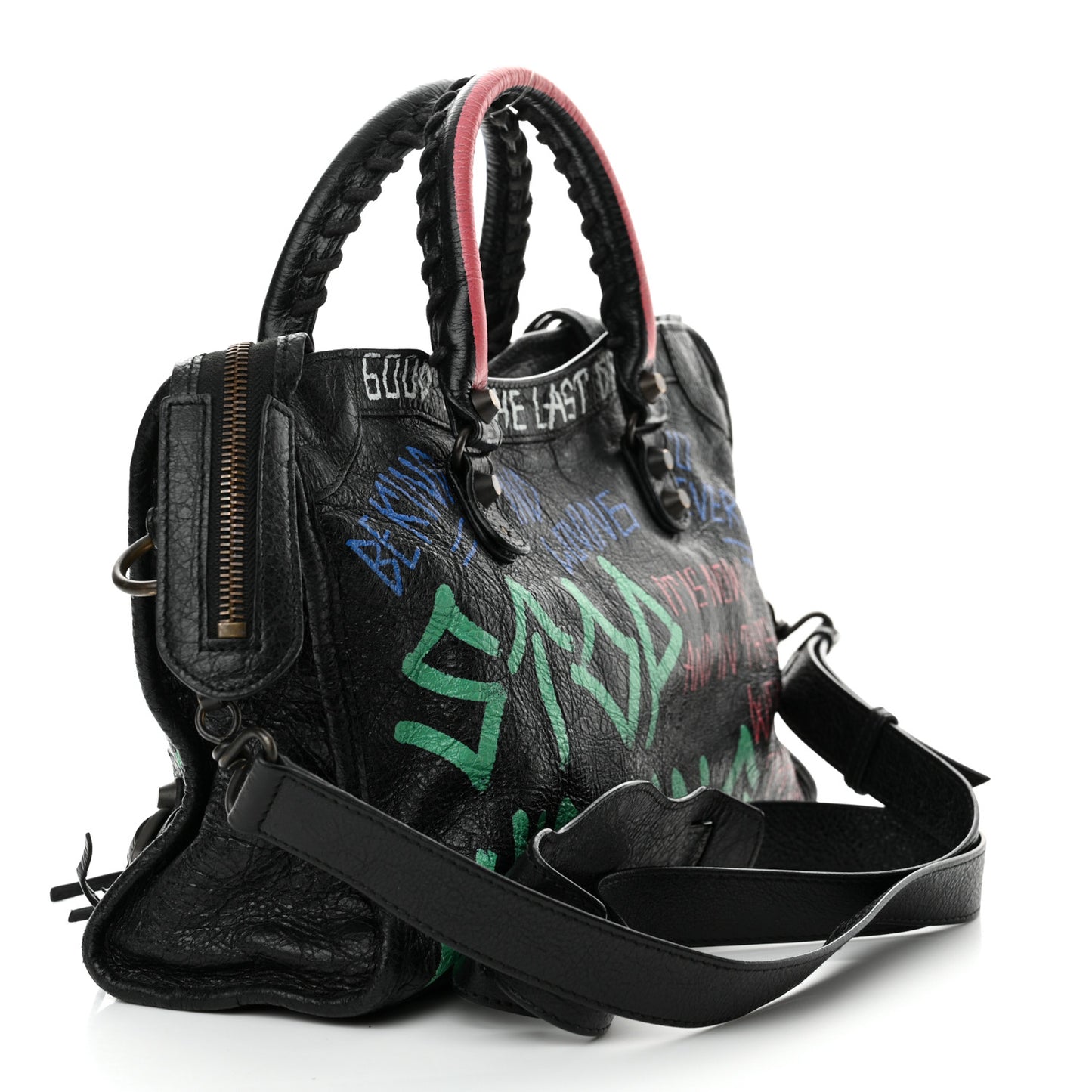 Agneau Graffiti All Over Classic Hardware S City Black Vert Rouge