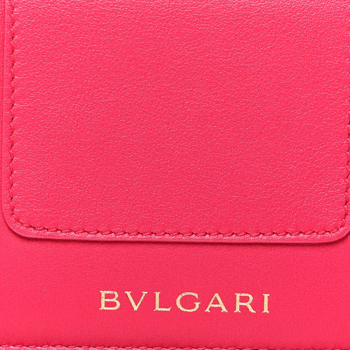 Serpenti Calfskin Card Case Fuchsia Pink