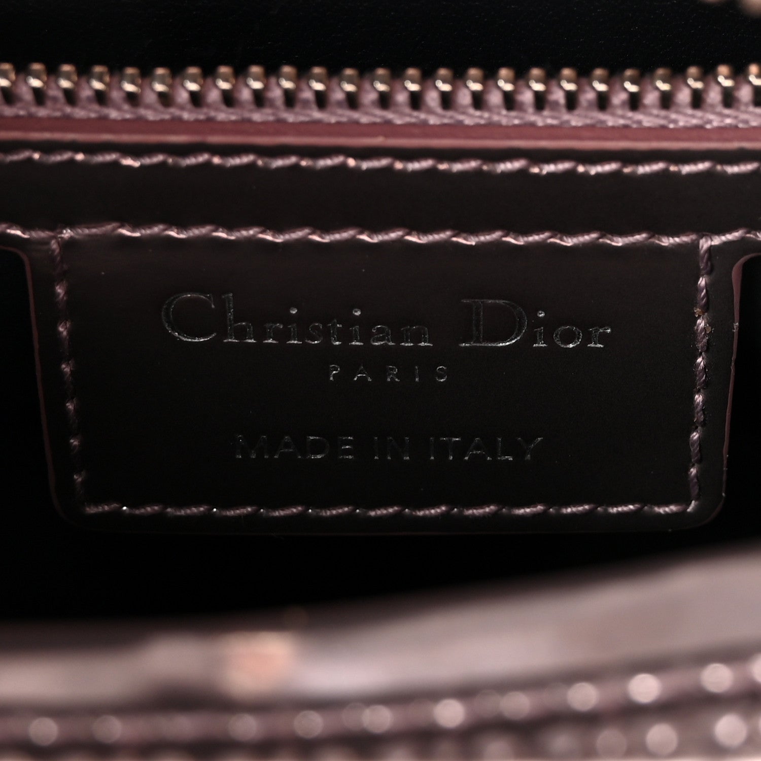 Christian Dior Metallic Patent Micro-Cannage Medium Lady Dior Pink 6 of 9