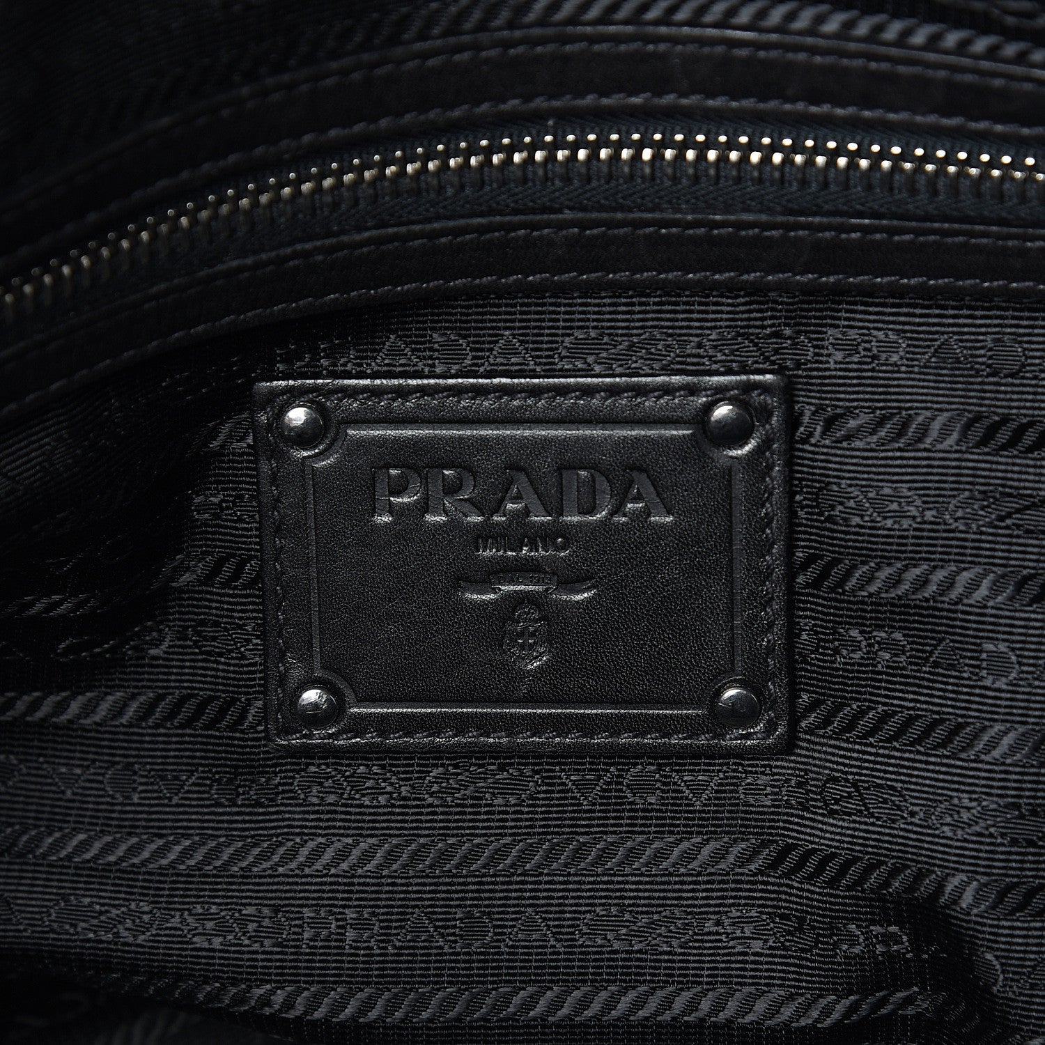 Prada Cervo Shine Bauletto Black 5 of 12