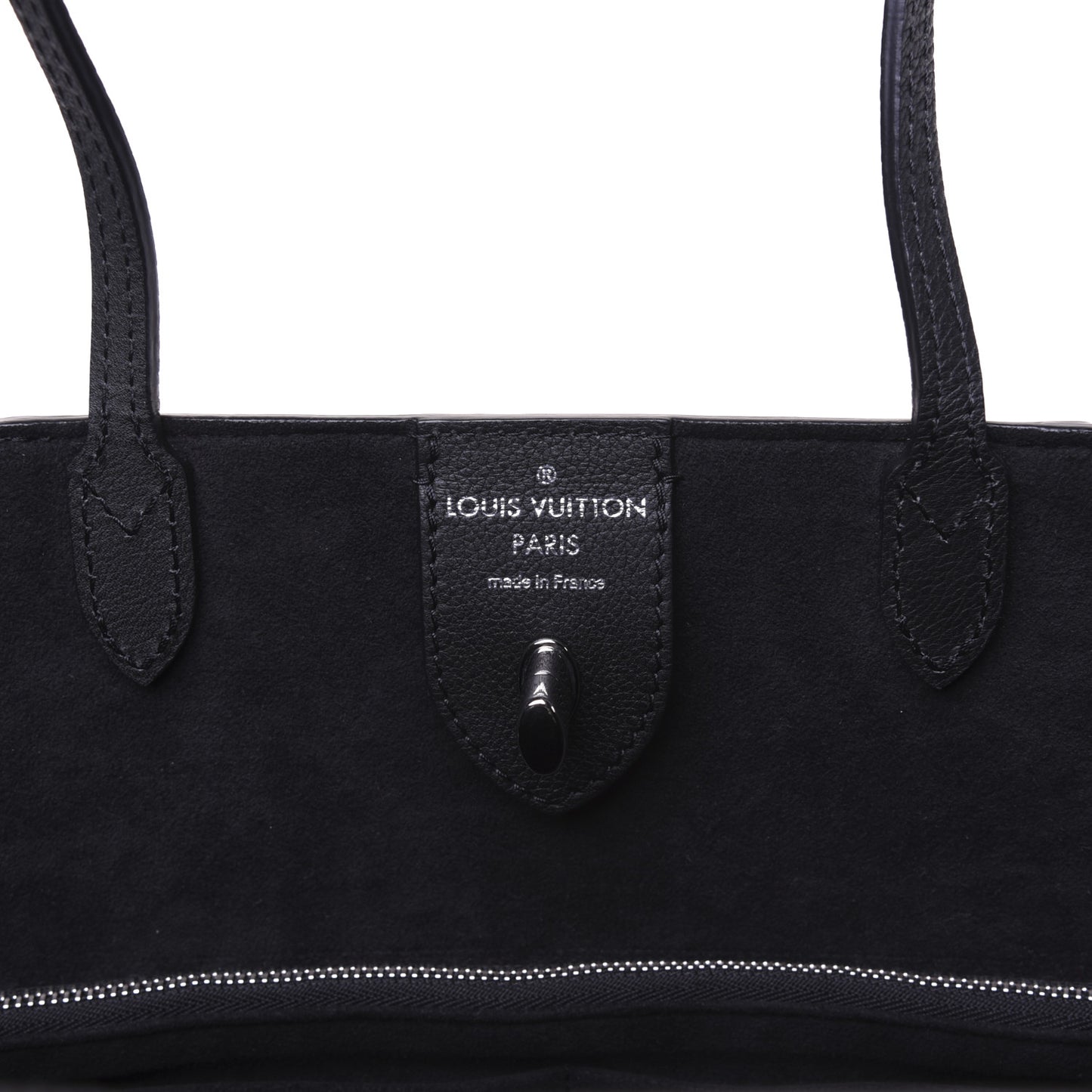 Calfskin Lockme Cabas Black