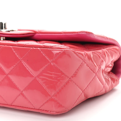 Chanel Patent Quilted Mini Rectangular Flap Pink 9 of 13