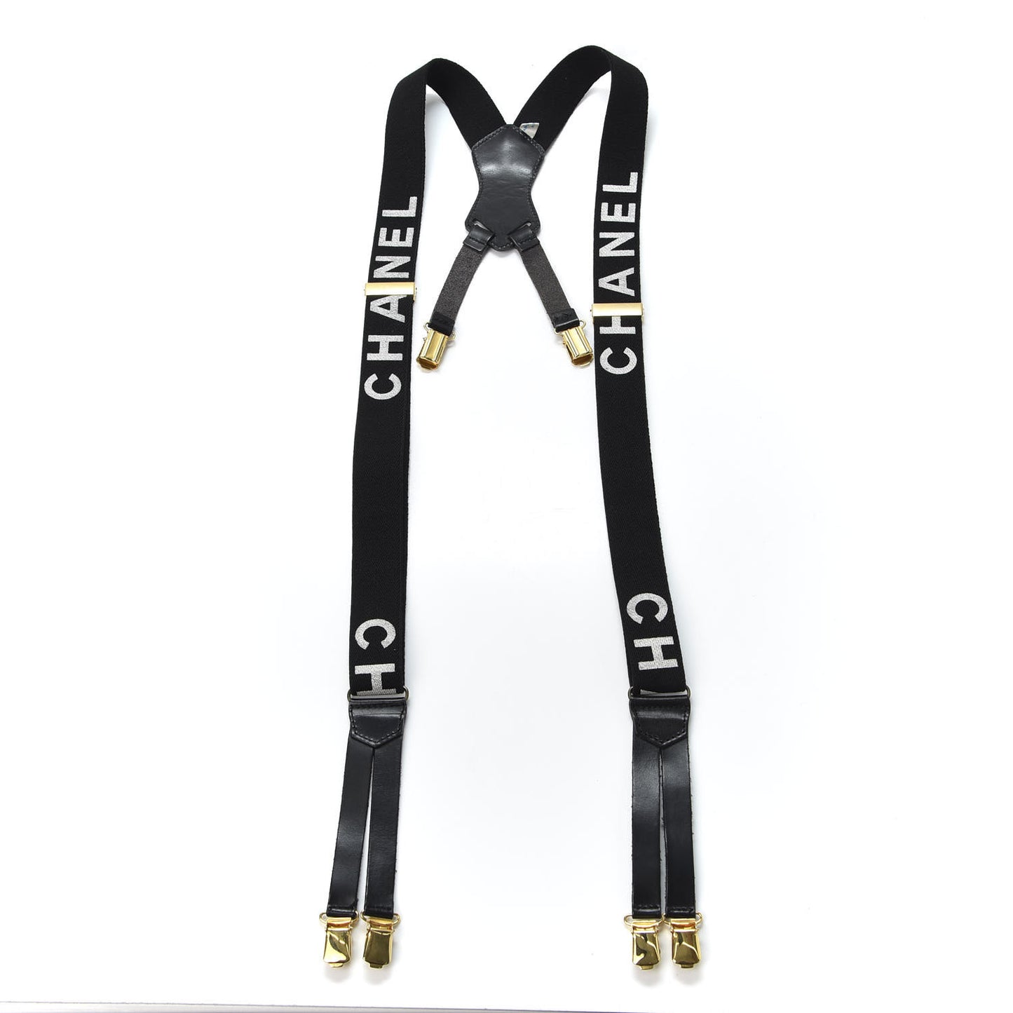 Logo Suspenders Black White