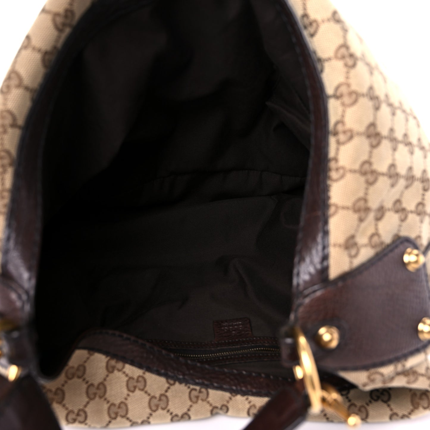 Monogram Large Jockey Hobo Dark Brown