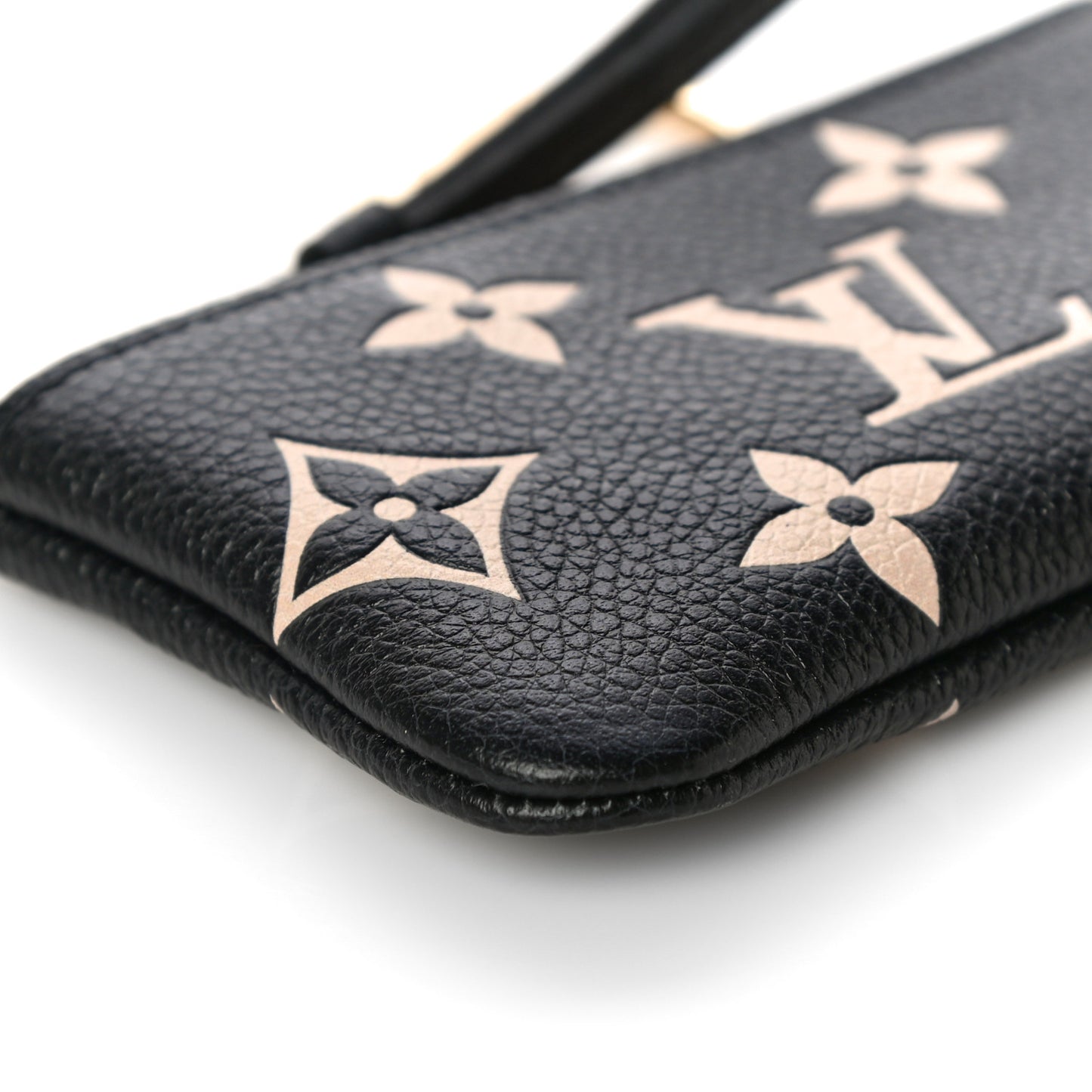 Empreinte Monogram Giant Key Pouch Black Beige