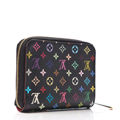 Louis Vuitton Monogram Multicolor Zippy Coin Purse Black Grenade 2 of 5
