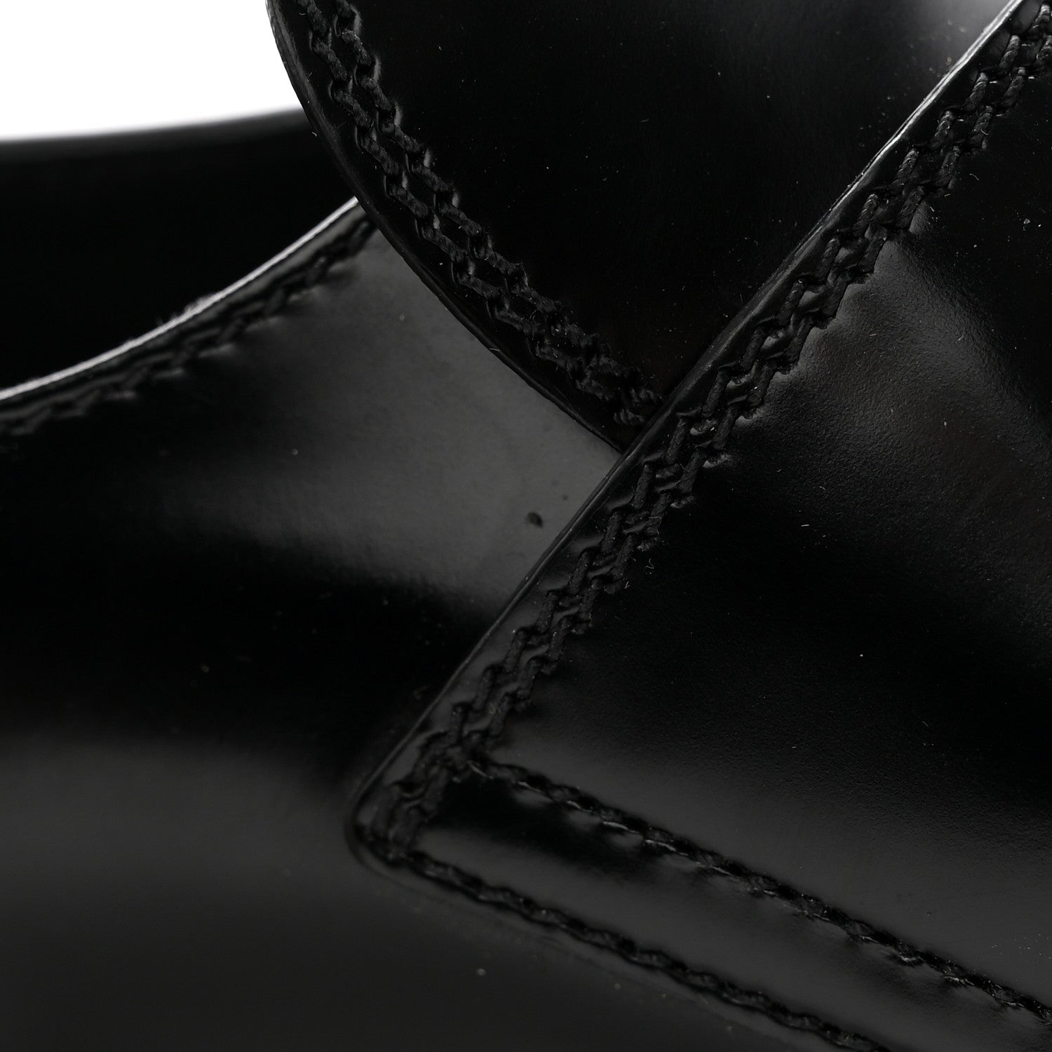 Prada Spazzolato Metal Triangle Logo 50mm Loafers 39.5 Black 19 of 19