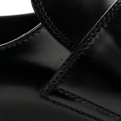 Prada Spazzolato Metal Triangle Logo 50mm Loafers 39.5 Black 19 of 19