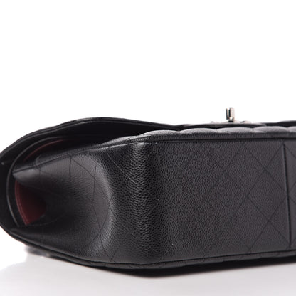 Chanel Caviar Quilted Jumbo Double Flap Black 6 of 10