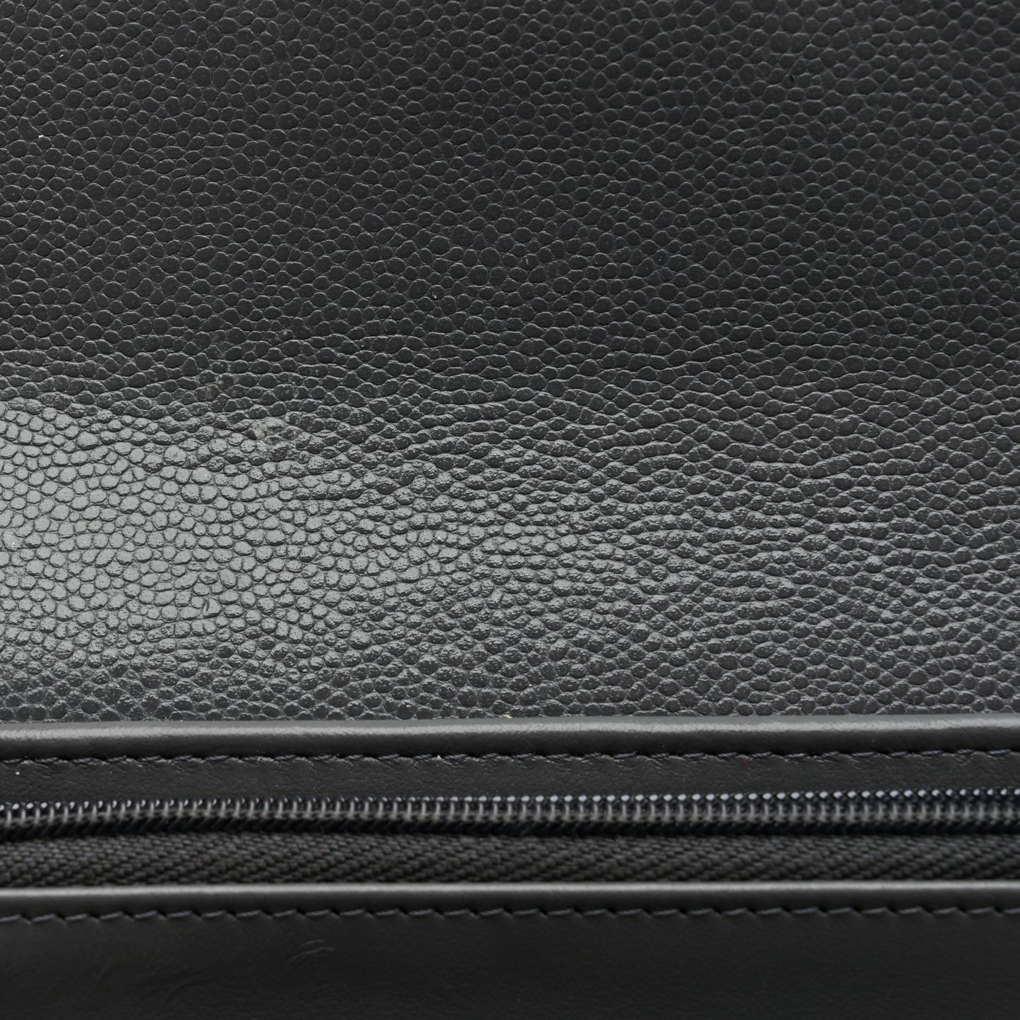 Caviar Quilted Medium Flap Wallet Grey