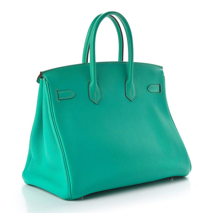 Hermes Togo Birkin 35 Bleu Paon 4 of 34