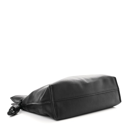 Loewe Nappa Calfskin Mini Flamenco Knot Clutch With Chain Black 5 of 11