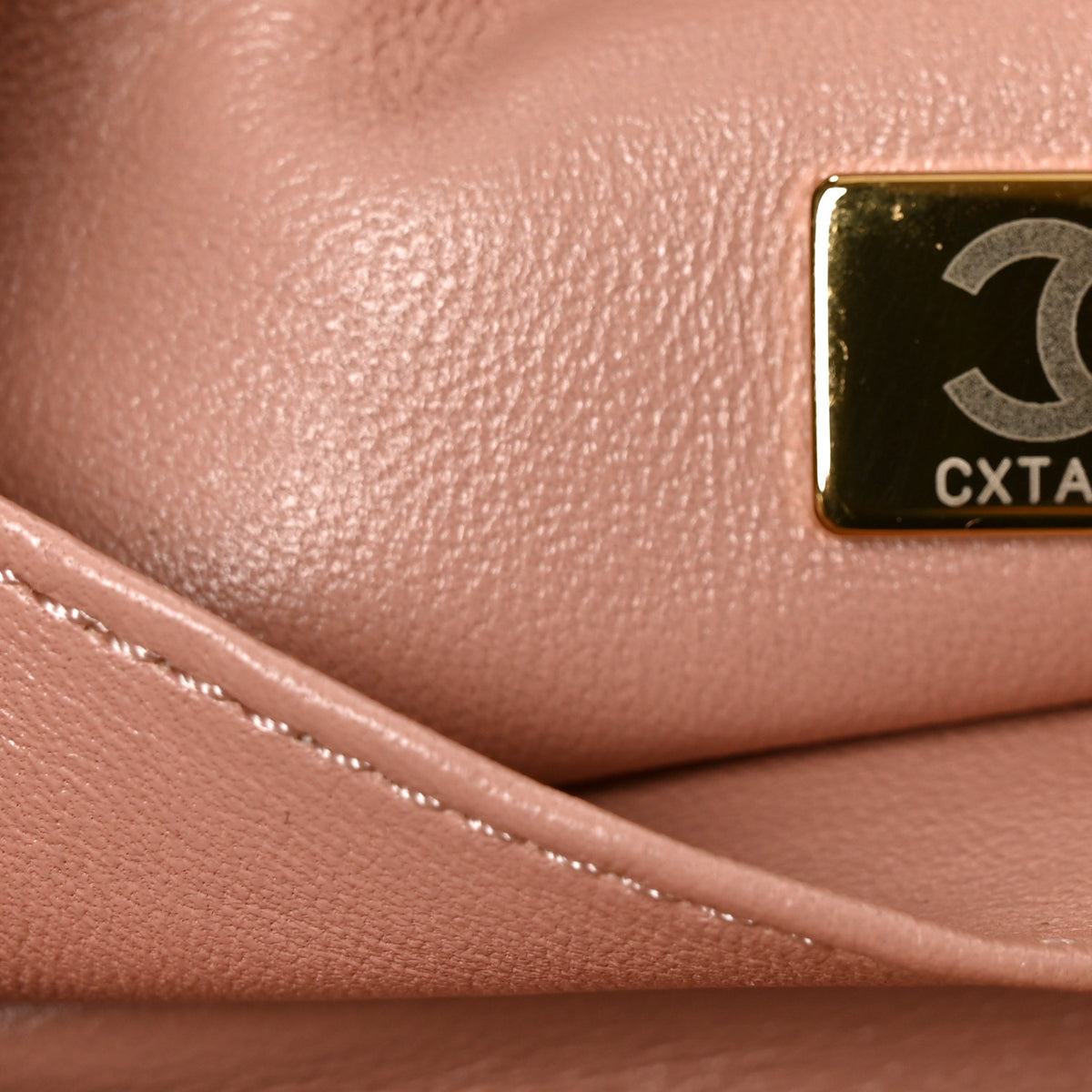 Chanel Shearling Lambskin Chain Shoulder Bag Pink 7 of 10