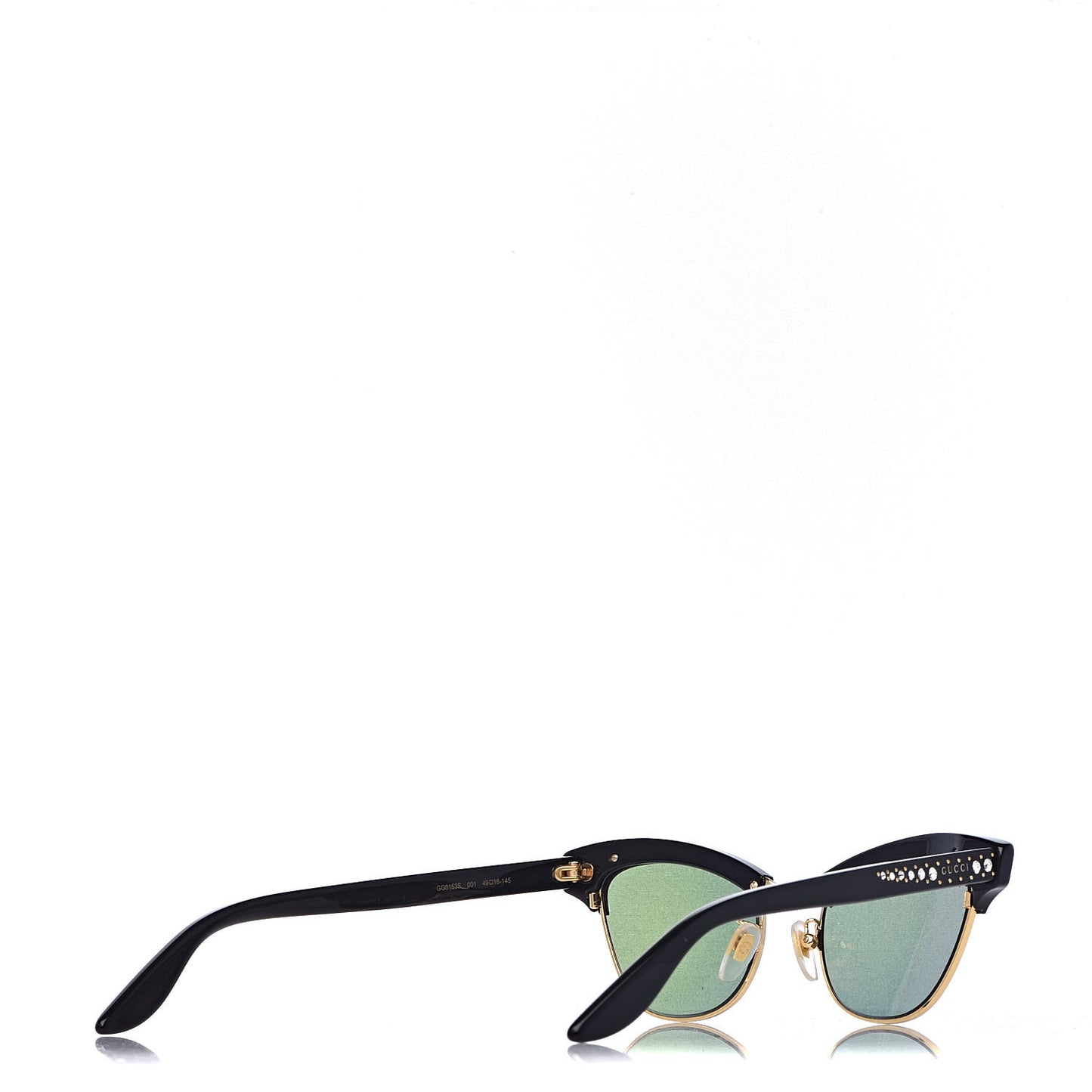 Clubmaster Cat Eye Sunglasses GG0153S Black
