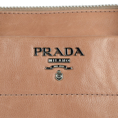 Prada Glace Calf Extra Wide Tote Cammeo 8 of 10