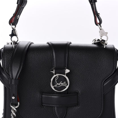 Christian Louboutin Pebbled Calfskin Small Rubylou Shoulder Bag Black 10 of 10