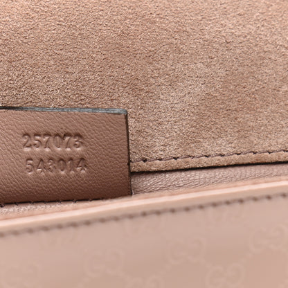 Gucci Patent Microguccissima Small Broadway Clutch Dark Cipria 7 of 9