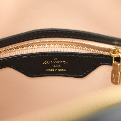 Louis Vuitton Lambskin Malletage Speedy Bandouliere 25 Black 6 of 9