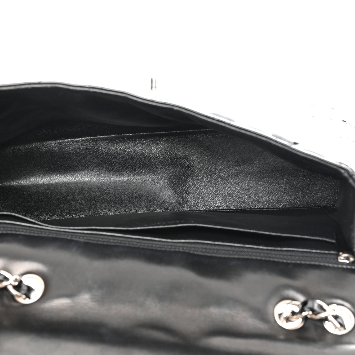 Chanel Patent Quilted Jumbo Single Flap Black 5 of 10