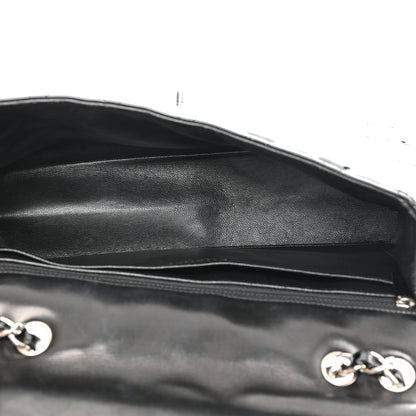 Chanel Patent Quilted Jumbo Single Flap Black 5 of 10