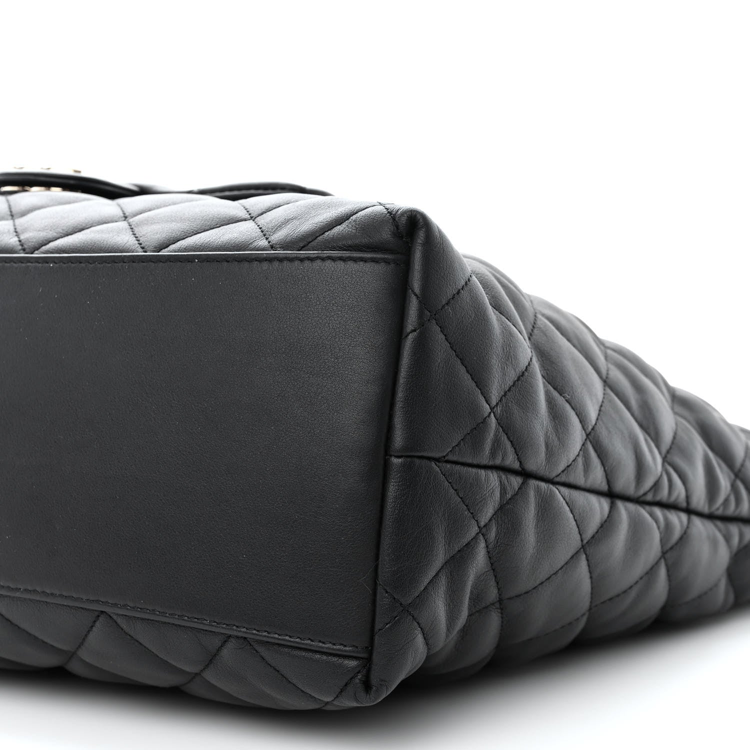 Chanel Lambskin Quilted Pocket Hobo Black 10 of 12