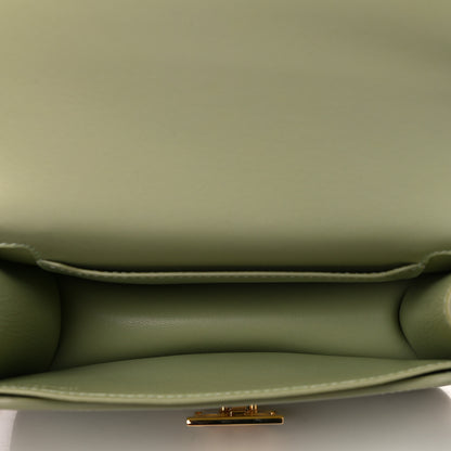 Burberry Calfskin TB Chain Belt Bag Green 4 of 5